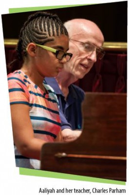 Aaliyah and her teacher, Charles Parham